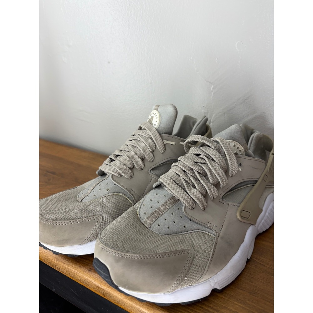 Nike Air Huarache Run River Rock Light Bone Mens Sneakers 318429-040